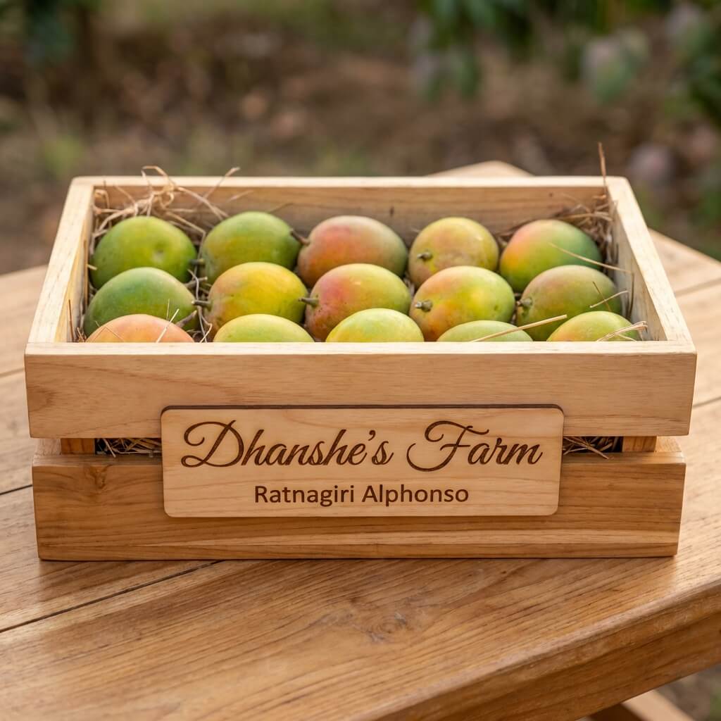 Ratnagiri Alphonso Mango Size [A] 210g -240g/Piece