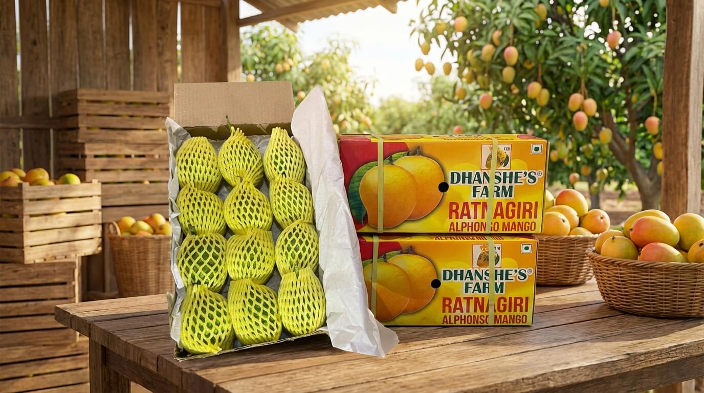 Ratnagiri Alphonso Mango JUMBO Size 240g -279g/Piece