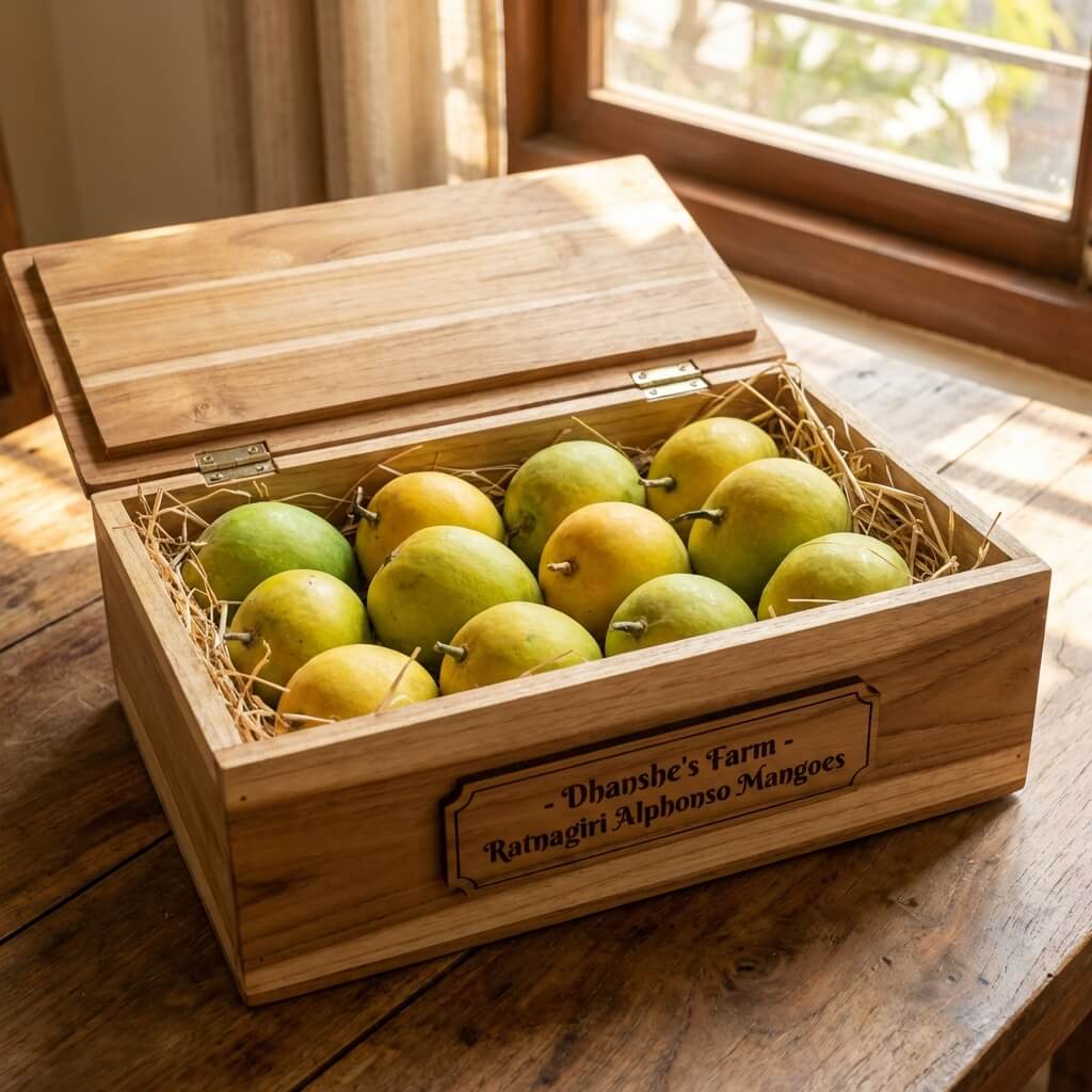 Ratnagiri Alphonso Mango Size [A] 210g -240g/Piece