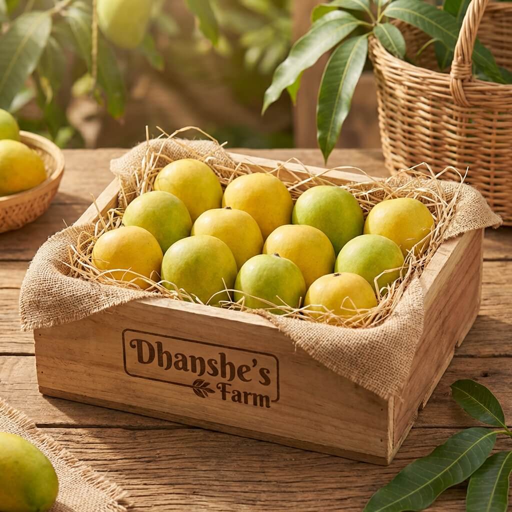Ratnagiri Alphonso Mango JUMBO Size 240g -279g/Piece