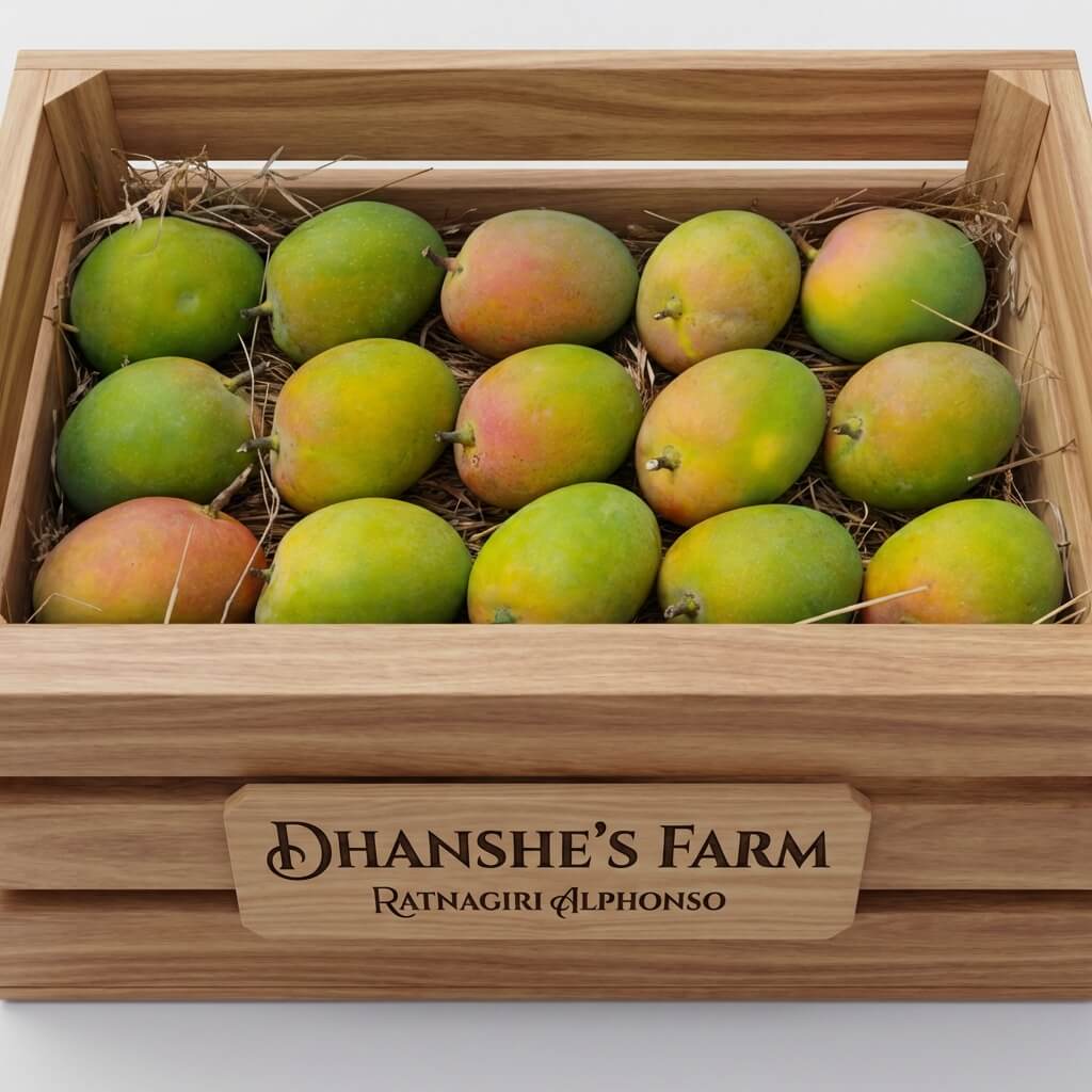 Ratnagiri Alphonso Mango JUMBO Size 240g -279g/Piece