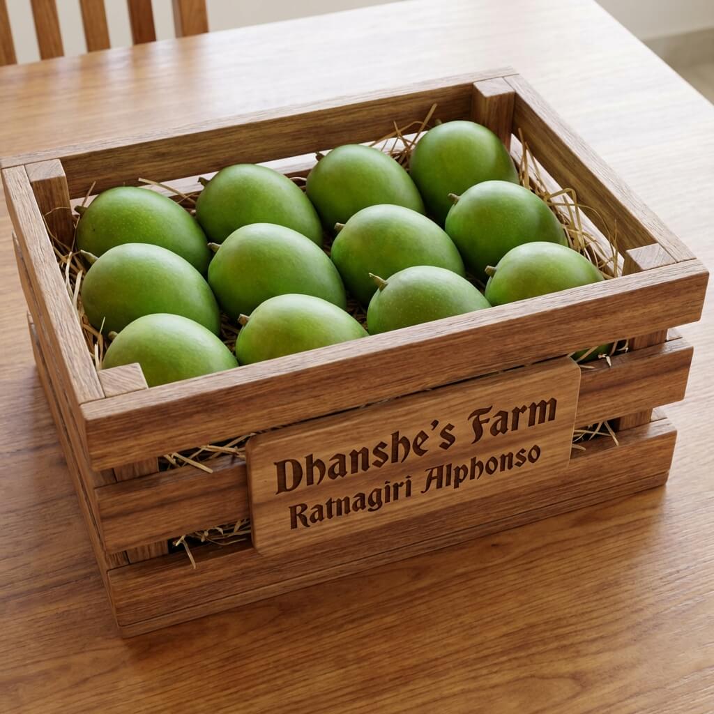 Ratnagiri Alphonso Mango JUMBO Size 240g -279g/Piece